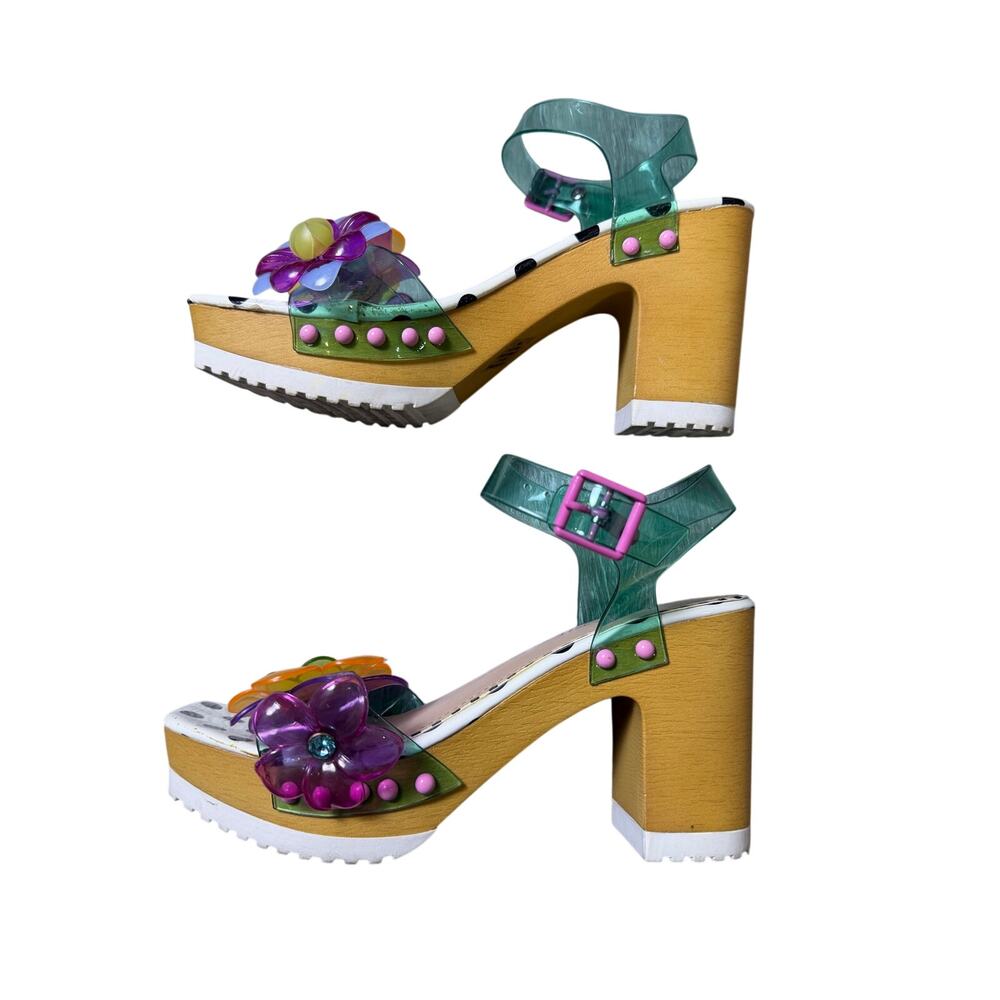 Betsey Johnson Floryn Flower-Embellished Platform Heeled Sandal - Picture 7 of 12